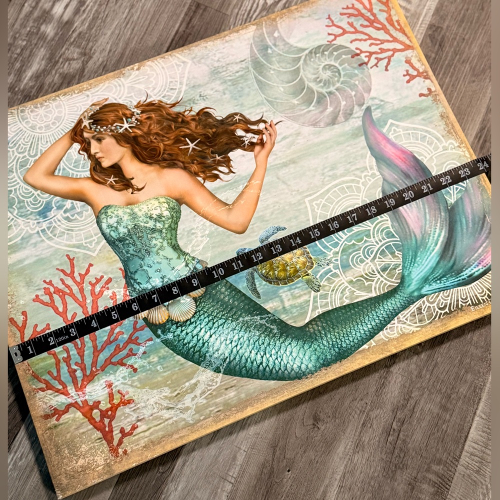 Swimming Mermaid Photo Canvas Wall Art - Picture 6 of 7